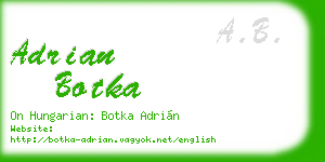 adrian botka business card